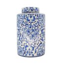 Hủ Bát Tràng Vẽ Tay Họa Tiết DIOR Men Lam Cao Cấp - VN-BD125FE27-59