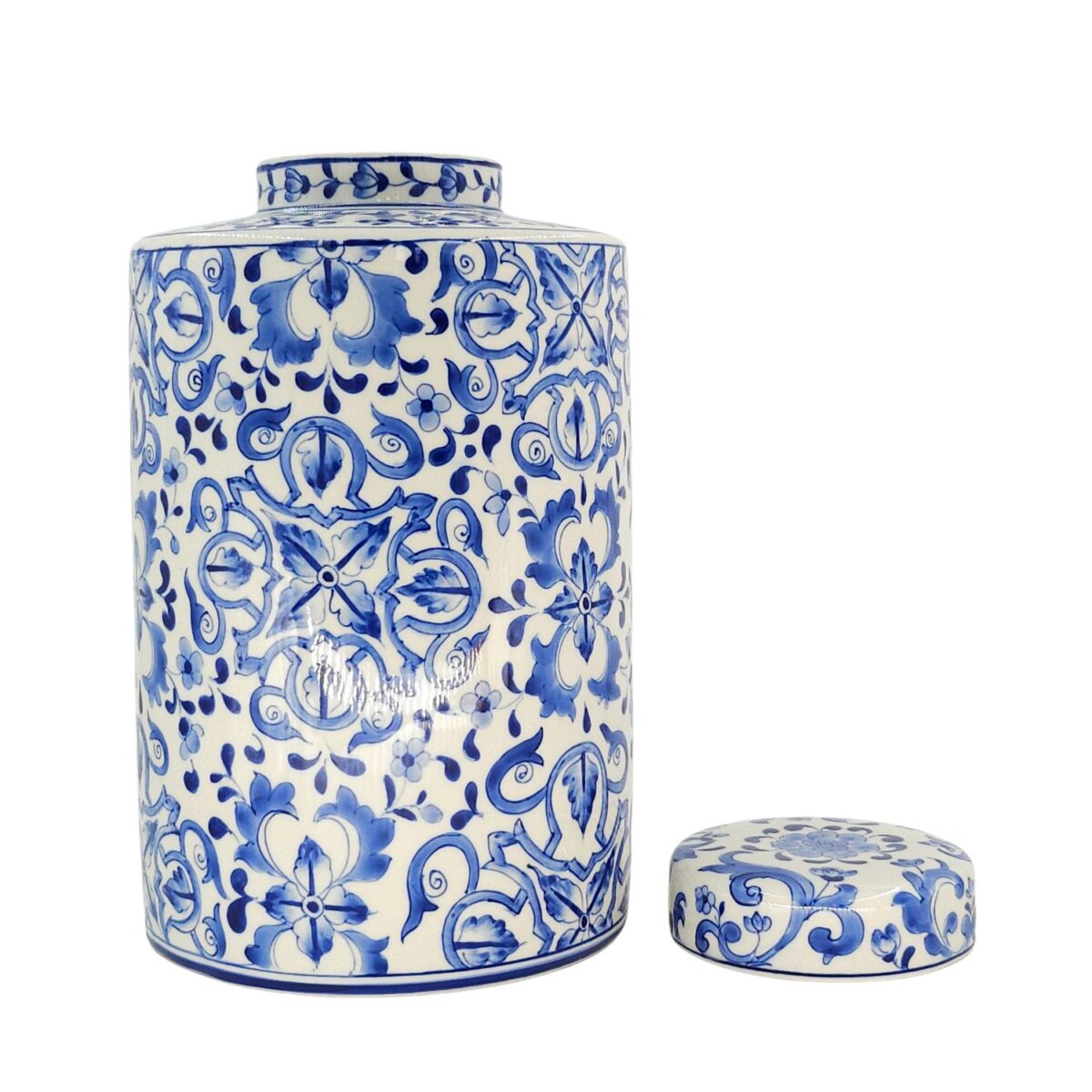 Hủ Bát Tràng Vẽ Tay Họa Tiết DIOR Men Lam Cao Cấp - VN-BD125FE27-59 - Ảnh 4