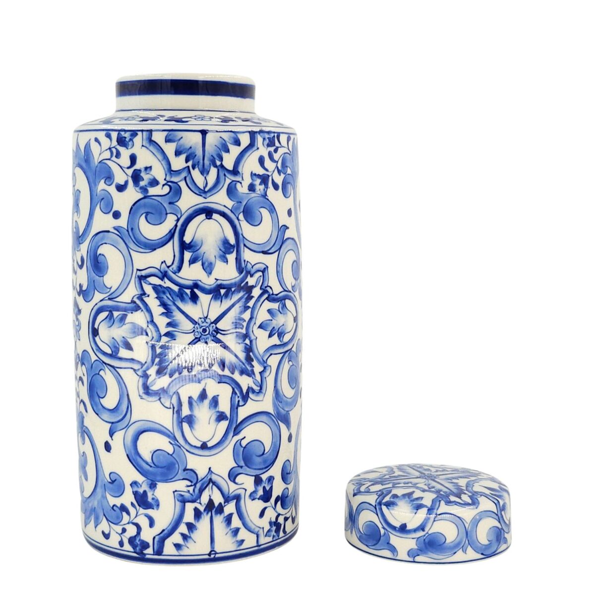 Hủ Bát Tràng Vẽ Tay Họa Tiết DIOR Men Lam Cao Cấp - VN-BD125FE27-62 - Ảnh 4