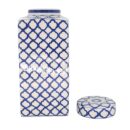 Hủ Bát Tràng Vẽ Tay Hoa Văn Men Lam Cao Cấp - VN-BD125MY22-32