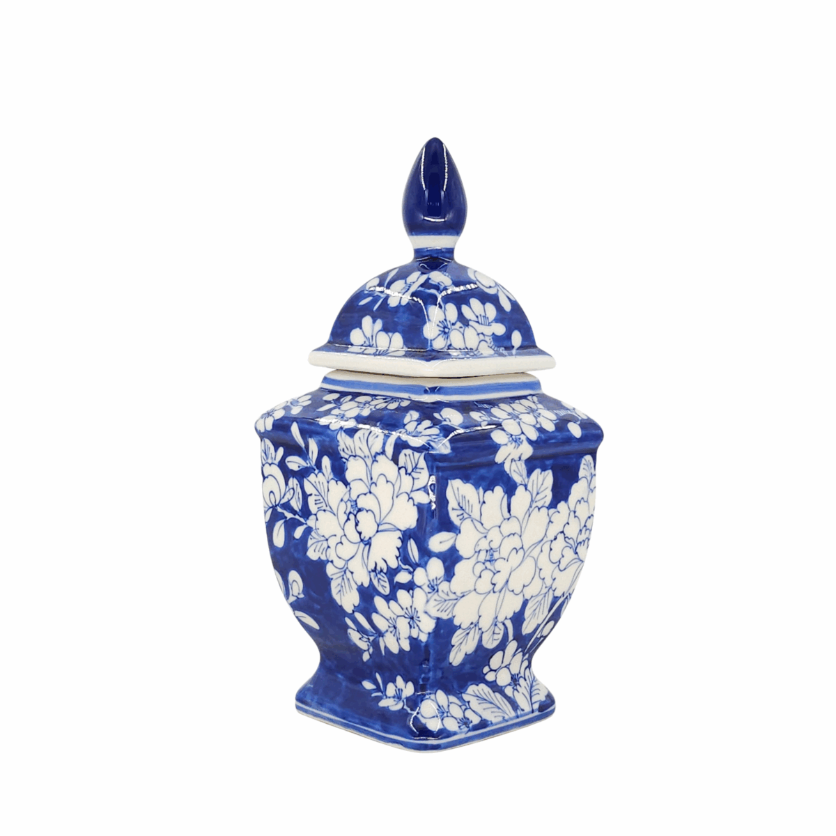 Hủ Bát Tràng Vẽ Tay Hoa Văn Men Lam Cao Cấp - VN-BD125MY22-86 - Ảnh 3