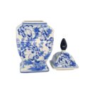 Hủ Bát Tràng Vẽ Tay Hoa Văn Men Lam Cao Cấp - VN-BD125MY22-92