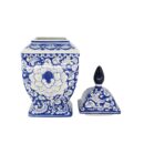 Hủ Bát Tràng Vẽ Tay Hoa Văn Men Lam Cao Cấp - VN-BD125MY22-93