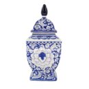 Hủ Bát Tràng Vẽ Tay Hoa Văn Men Lam Cao Cấp - VN-BD125MY22-93