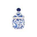 Hủ Bé Bát Tràng Vẽ Tay Họa Tiết DIOR Men Lam Cao Cấp - VN-BD125FE27-55