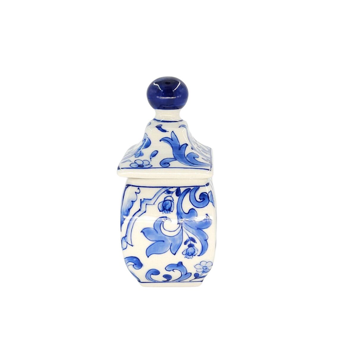 Hủ Bé Bát Tràng Vẽ Tay Họa Tiết DIOR Men Lam Cao Cấp - VN-BD125FE27-55 - Ảnh 3