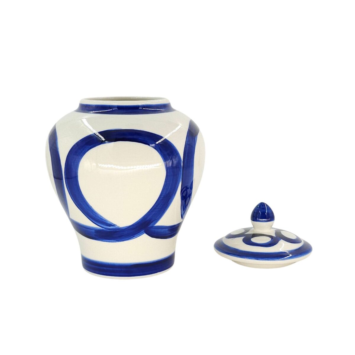 Hủ Nhỏ Bát Tràng Vẽ Tay Họa Tiết Cổ Điển Men Lam Cao Cấp - VN-BD125FE27-30 - Ảnh 4
