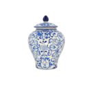 Hủ Nhỏ Bát Tràng Vẽ Tay Họa Tiết DIOR Men Lam Cao Cấp - VN-BD125FE27-50