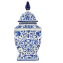 Hủ Nhỏ Bát Tràng Vẽ Tay Họa Tiết DIOR Men Lam Cao Cấp - VN-BD125FE27-54