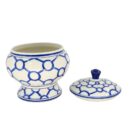 Hủ Nhỏ Bát Tràng Vẽ Tay Họa Tiết Hình Tròn Men Lam Cao Cấp - VN-BD125FE27-90