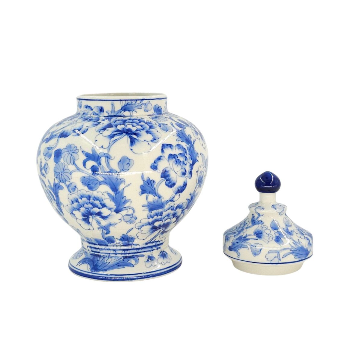 Hủ Nhỏ Bát Tràng Vẽ Tay Họa Văn Men Lam Cao Cấp - VN-BD125FE27-89 - Ảnh 2