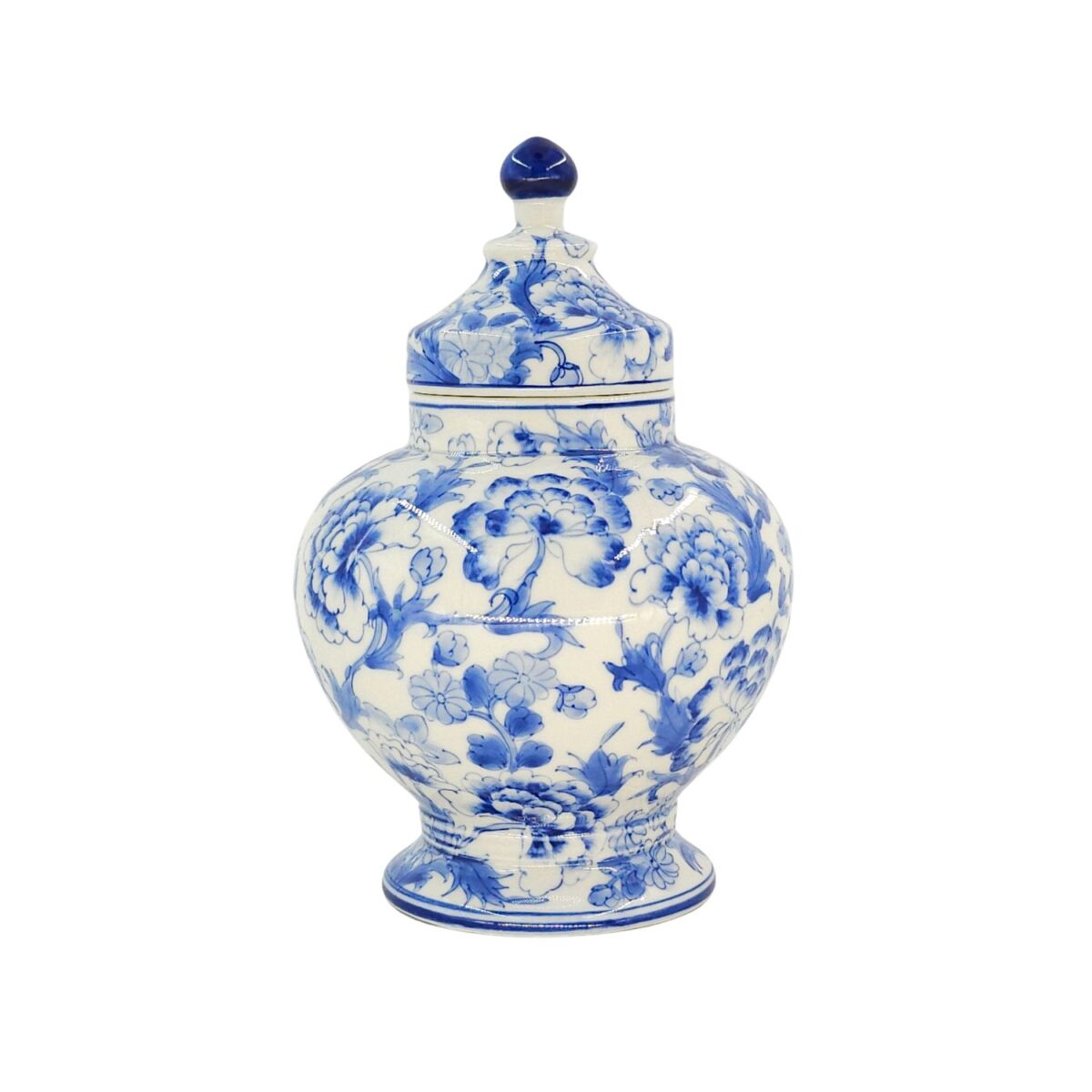 Hủ Nhỏ Bát Tràng Vẽ Tay Họa Văn Men Lam Cao Cấp - VN-BD125FE27-89 - Ảnh 3