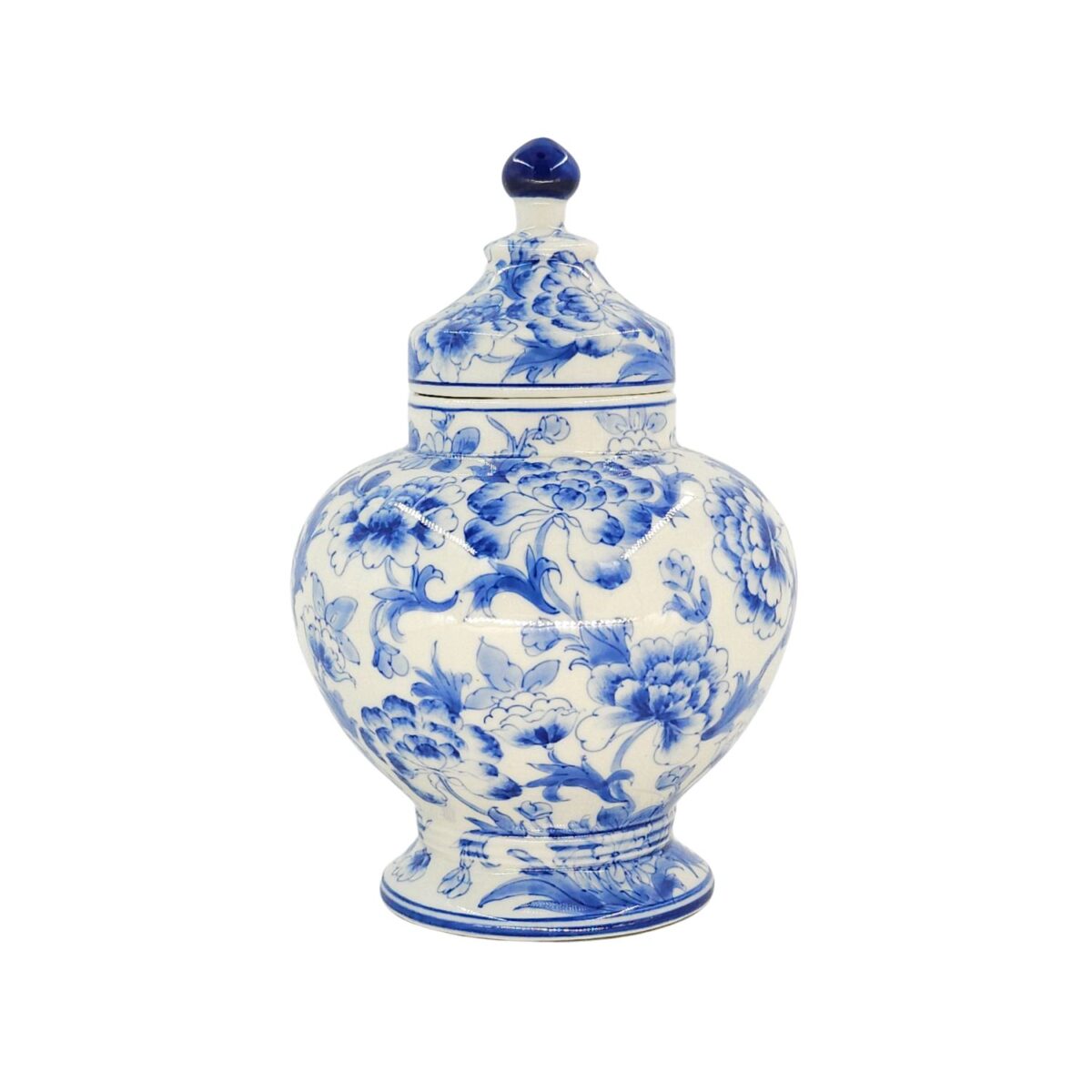 Hủ Nhỏ Bát Tràng Vẽ Tay Họa Văn Men Lam Cao Cấp - VN-BD125FE27-89 - Ảnh 4