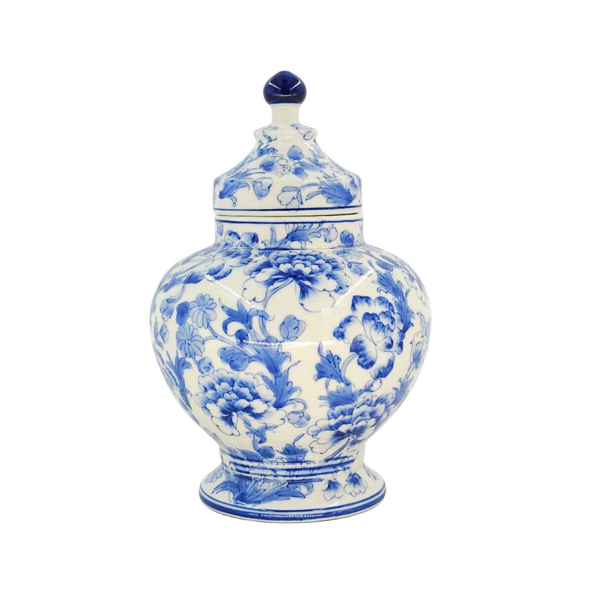 Hủ Nhỏ Bát Tràng Vẽ Tay Họa Văn Men Lam Cao Cấp - VN-BD125FE27-89