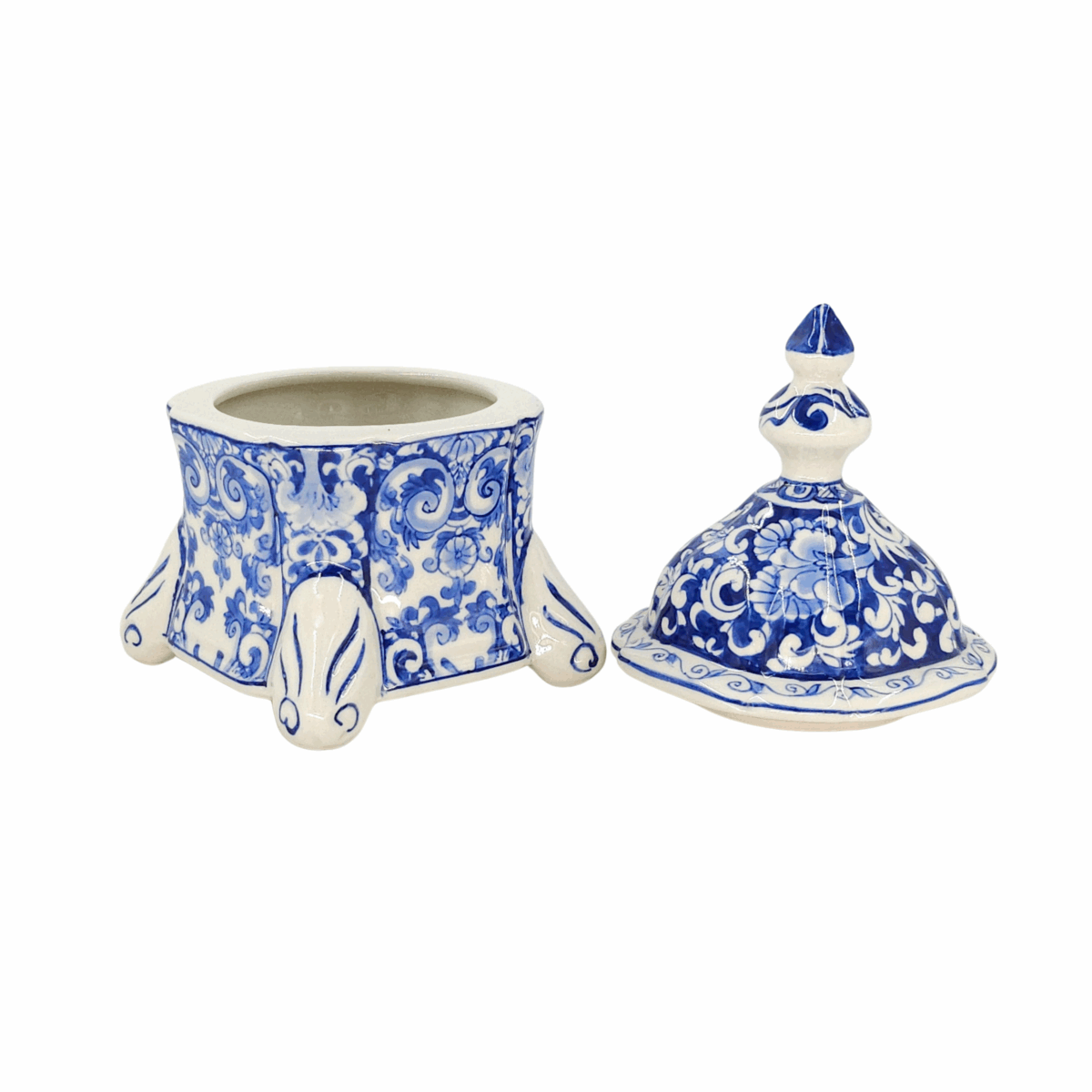 Hủ Nhỏ Bát Tràng Vẽ Tay Hoa Văn Men Lam Cao Cấp - VN-BD125MY22-98 - Ảnh 5