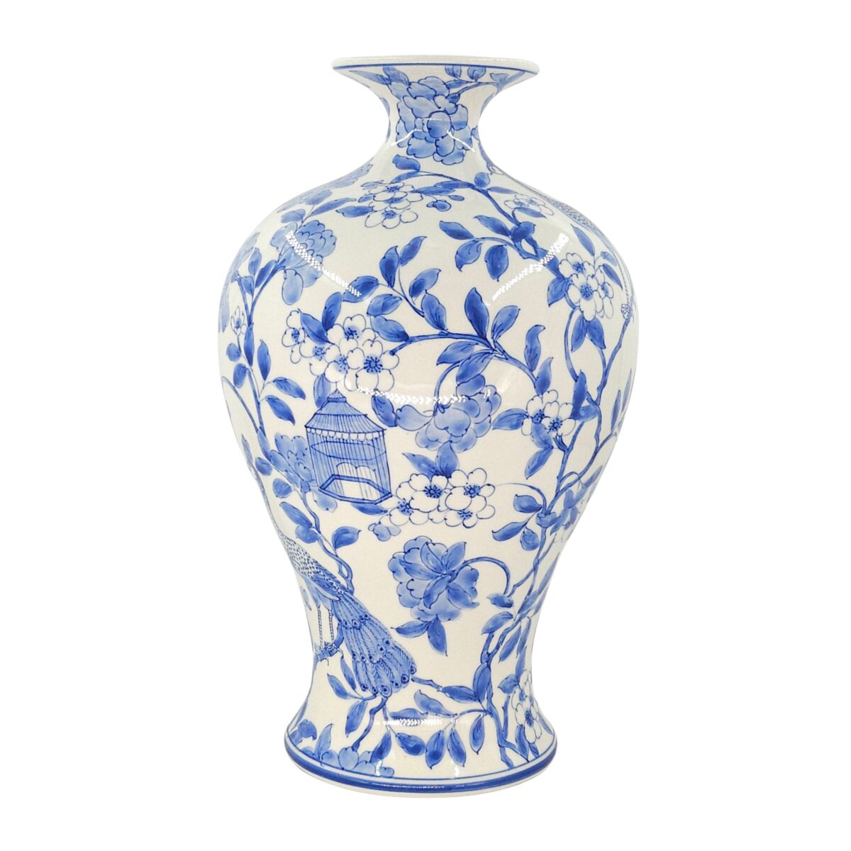 Hút Lộc Bát Tràng Vẽ Tay Hoa Văn Men Lam Cao Cấp - VN-BD125MY22-04