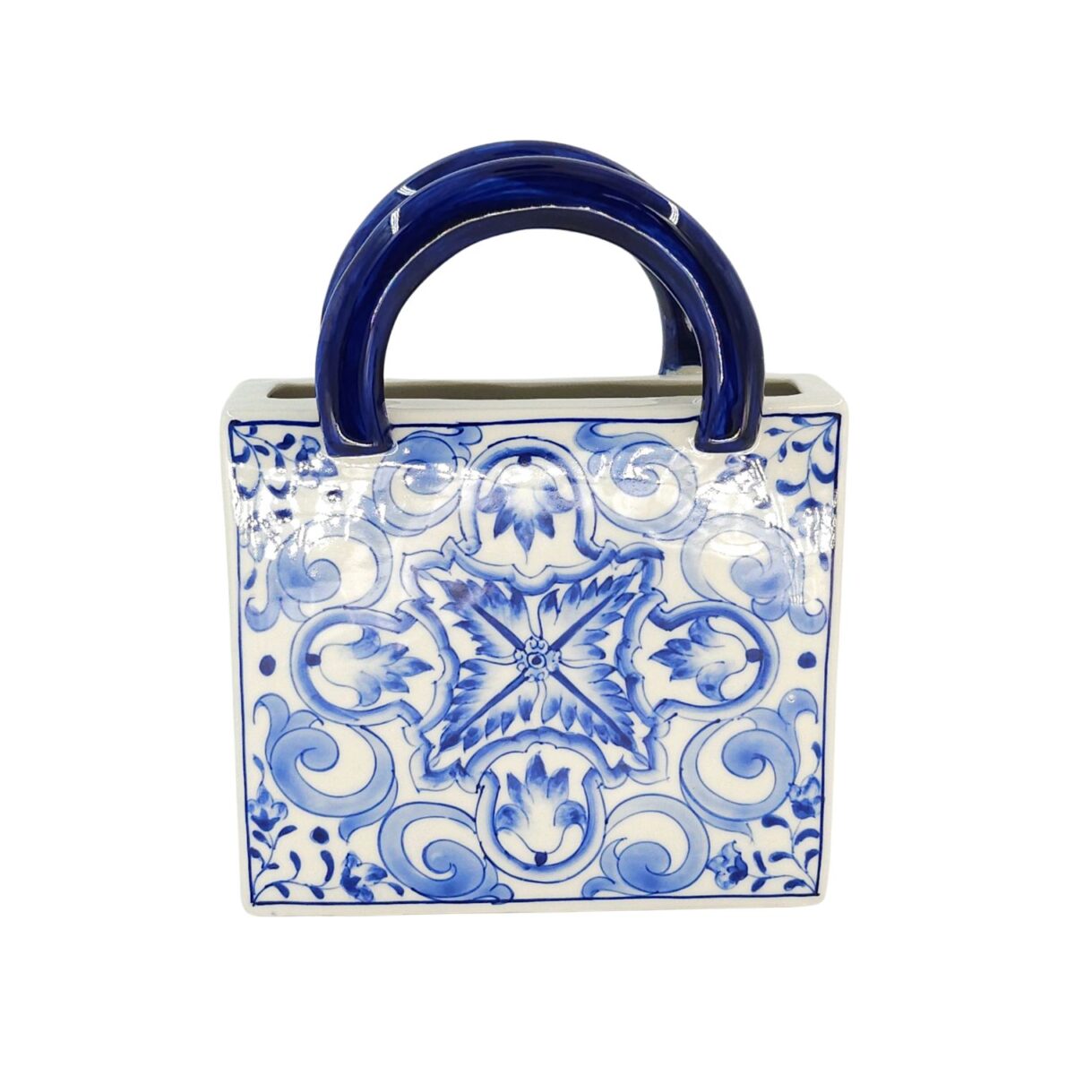 Làn Bát Tràng Vẽ Tay Họa Tiết DIOR Men Lam Cao Cấp - VN-BD125FE27-57