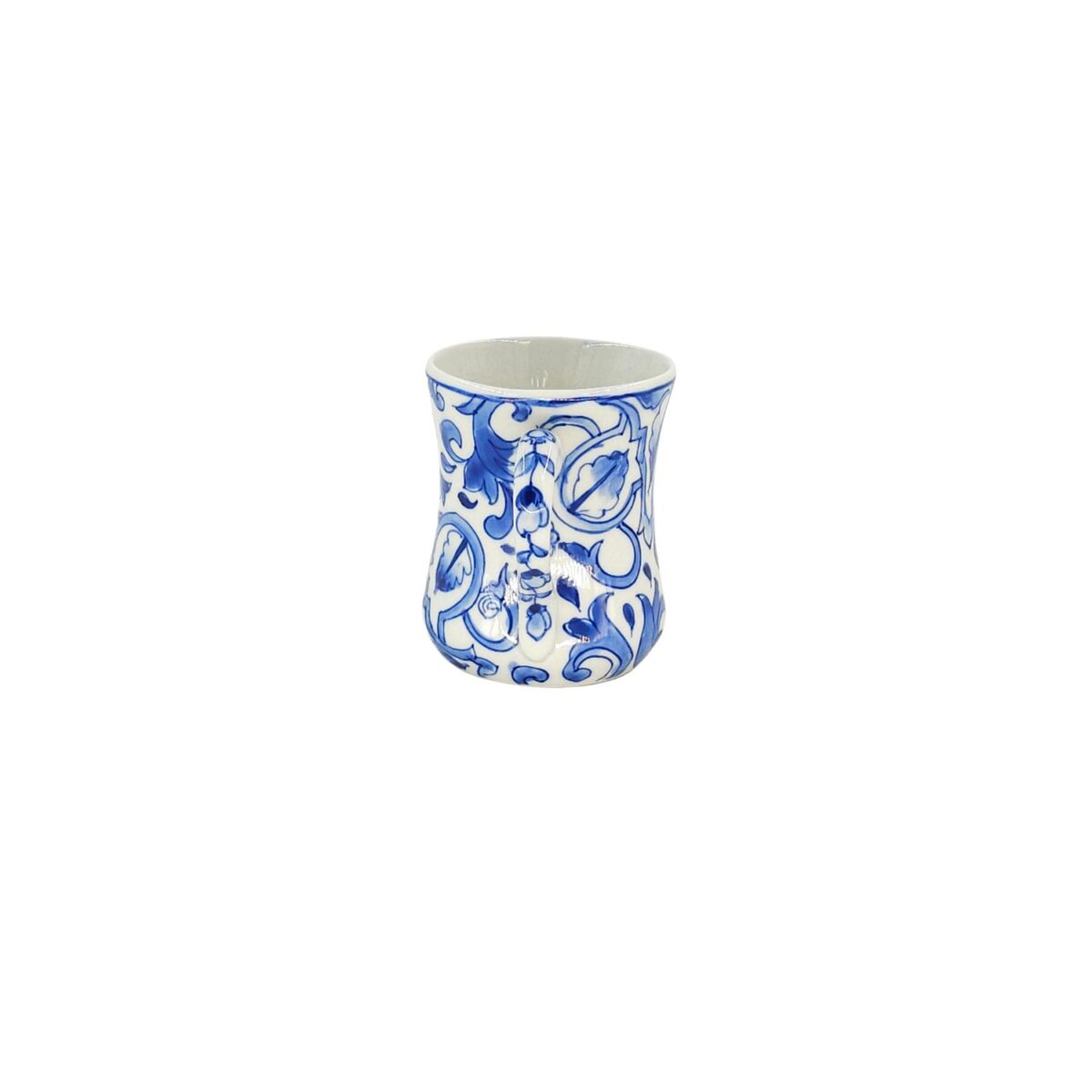 Ly Có Quai Bát Tràng Vẽ Tay Họa Tiết Cổ Điển Men Lam Cao Cấp - VN-BD125FE27-08 - Ảnh 4