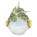 Siêu Phẩm Hồ Lô Bát Tràng Đắp Nổi Công Hoa Men Bóng Đặc Biệt - TV-BD125MR07-42