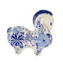 Tượng Ngựa Bát Tràng Dễ Thương Men Lam Độc Đáo - VN-BD125FE21-306