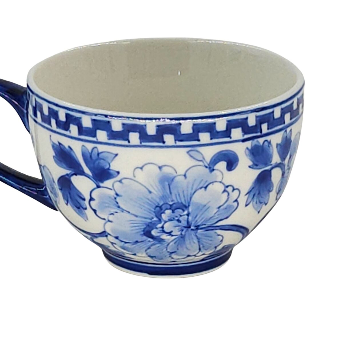 Bộ Ấm Trà Bát Tràng Vẽ Họa Tiết Hoa Văn Độc Đáo Men Lam Cao Cấp - VN-BD125FE21-319 - Ảnh 4