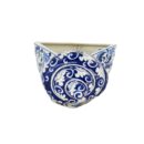 Vỏ Sò Bát Tràng Vẽ Tay Họa Tiết Hoa Dây Men Lam Cao Cấp - VN-BD125FE27-32