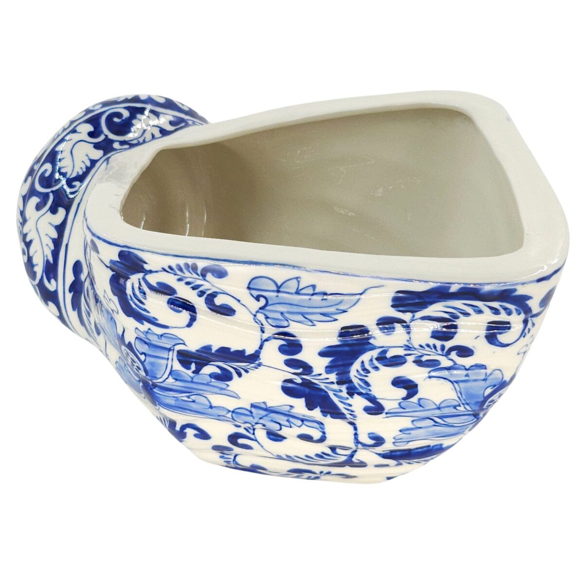 Vỏ Sò Bát Tràng Vẽ Tay Họa Tiết Hoa Dây Men Lam Cao Cấp - VN-BD125FE27-32 - Ảnh 5